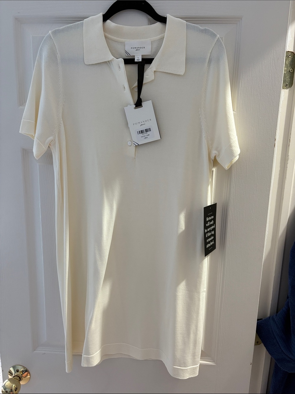 Tuckernuck Women’s  Cream Polo Shirt Dress